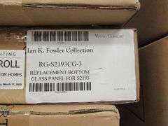 LOT OF APPROX. (8) BOXES OF ASSORTED VISUAL COMFORT PRODUCTS, SHADES, LYNDSIE SMALL SCONCES, PENDANT #MF5181BZ-CG & REPLACEMENT PARTS, ETC.