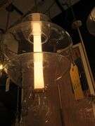 CHANDELIER OR PENDANT AS SHOWN * REFER TO PHOTOS * BUYER RESPONSIBLE FOR REMOVAL - BRING TOOLS AND LADDER AS ITEMS ARE CEILING MOUNTED 12'-14' CEILING HEIGHT*