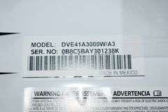 SAMSUNG ELECTRIC DRYER MDL DVE341A3000W/A3 WHITE 120/240-V
