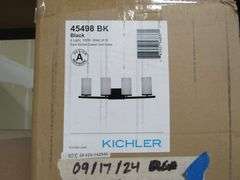 LOT, (10) ASSORTED KICHLER ITEMS INCLUDING (4) 45498BK, (3) 45497CH AND (3) 45497BK