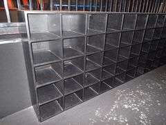 30 Compartment Cubby Storage Unit 6' X 1'2" X 4'