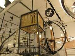 CHANDELIER OR PENDANT AS SHOWN * REFER TO PHOTOS * BUYER RESPONSIBLE FOR REMOVAL - BRING TOOLS AND LADDER AS ITEMS ARE CEILING MOUNTED 12'-14' CEILING HEIGHT*