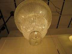 CHANDELIER OR PENDANT AS SHOWN * REFER TO PHOTOS * BUYER RESPONSIBLE FOR REMOVAL - BRING TOOLS AND LADDER AS ITEMS ARE CEILING MOUNTED 12'-14' CEILING HEIGHT*