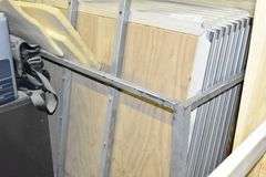 PORTABLE WOOD DANCE FLOOR - APPROX. (46) PIECES MEASURING APPROX. 48" X 36" EACH