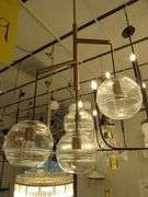 CHANDELIER OR PENDANT AS SHOWN * REFER TO PHOTOS * BUYER RESPONSIBLE FOR REMOVAL - BRING TOOLS AND LADDER AS ITEMS ARE CEILING MOUNTED 12'-14' CEILING HEIGHT*