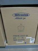 APPROX. (4) MILLENNIUM LIGHTING 3244-SN, 2 LG CHANDELIER