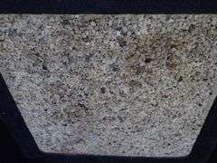 Safco Plastic Outdoor Trash Container w/ Rock Accents