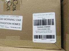 LOT OF (4) VISUAL COMFORT BRYANT SCONCE #TOB2022BZ-WG & (2) VISUAL COMFORT DEAN 24" PICTURE LIGHTS #AH2703NB