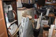 CONTENTS OF ROOM INCLUDING PRINTERS, FILE CABINETS, DÉCOR AND VACUUM