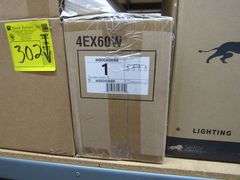 LOT, (2) 3-7700-3-89 AND (1) 4-LIGHT M80045MBK AND ASSORTED GLASS AS SHOWN