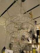 CHANDELIER OR PENDANT AS SHOWN * REFER TO PHOTOS * BUYER RESPONSIBLE FOR REMOVAL - BRING TOOLS AND LADDER AS ITEMS ARE CEILING MOUNTED 12'-14' CEILING HEIGHT*