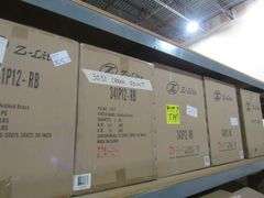 LOT OF (8) Z-LITE CEILING MOUNT LIGHTS, 341P12-RB, 340P12-MB, 476P GLASS
