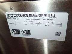 Hatco Corporation Humidified Display Cabinet Model FDWX-1X