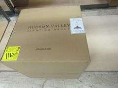HUDSON VALLEY LIGHT PENDANT AGED BRASS/OFF WHITE #MDS300-AGB/OW