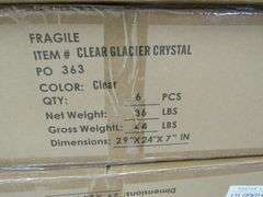 AVE LIGHTING BOX OF (6) CLEAR GLACIER CRYSTALS (sold 8x the money)
