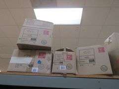 LOT OF APPROX. (25) BOXES OF ASSORTED GLASS KITS, LIGHT KITS, FAN PARTS, ETC..