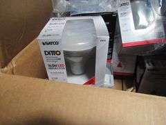 LOT OF APPROX. (13) BOXES, PRIMO INTERNATIONAL WALL LANTERNS, ELECTRIC CRAFTMADE 55604-FB, SATCO 16.5W LED REFLECTORS, PRIMO YK-20E-ORB LIGHTING CONTINUANCE 82029/10 CHARCOAL CANDELABRA