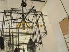 CHANDELIER OR PENDANT AS SHOWN * REFER TO PHOTOS * BUYER RESPONSIBLE FOR REMOVAL - BRING TOOLS AND LADDER AS ITEMS ARE CEILING MOUNTED 12'-14' CEILING HEIGHT*