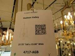 CHANDELIER OR PENDANT AS SHOWN * REFER TO PHOTOS * BUYER RESPONSIBLE FOR REMOVAL - BRING TOOLS AND LADDER AS ITEMS ARE CEILING MOUNTED 12'-14' CEILING HEIGHT*
