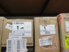 LOT OF (7) BOXES SAVOY HOUSE M10067MBK PENDANT, (1) M80045MBK VANITY, (1) M80055MBK VANITY, (1) 8-1830-3-332 VANITY, (1) M80056BN VANITY, (1) 8-3981-2-322 VANITY, (1) M60019MBK FLUSH MOUNT