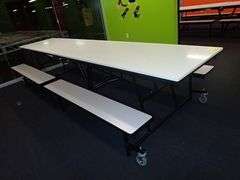 Learniture Mobile Bench Cafeteria Table 12' **sold 2X the money**