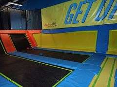 Dodgeball Trampoline Zone Approx. 50' X 25' X 12.5'