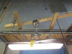 2-BLADE CEILING FAN, LOCATED IN WAREHOUSE, BUYER NEEDS LADDER FOR REMOVAL