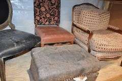 (2) WOOD SHELVES WITH CONTENTS INCLUDING FURNITURE AND FOAM PIECES - APPROX. 96" X 45" X 96" EACH