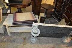 LARGE LOT OF ASSORTED FURNITURE, SHELVING AND MORE AS SHOWN