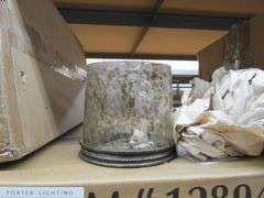 LOT, (2) GLASS SHADES, (1) 242175 AND (1) JRL-10247