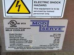 MOD-U-SERVE MCT-DM2 DOUBLE DROP FRONT MILK COOLER STATION