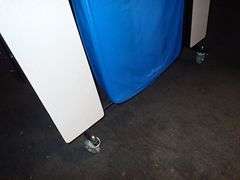 Mobile Bench Cafeteria Table 12'