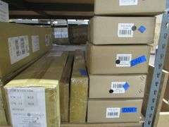 APPROX. (25) BOXES MISC. ASSORTED FAN BLADES, CHAINS, ASSORTED DOWN RODS, DOWN ROD/HANGER BALL REPLACEMENTS, BLANKING PLATES, ETC.
