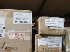 LOT OF APPROX. (8) BOXES: MAXIM LIGHTING, (1) PCB INTEGRATED 8W, Z, E-26 MEDIUM 60W POST LIGHTS, (1) 1094 1.8W LAMP, (1) E26 MEDIUM 60W PENDANT, (2) 3H INTEGRATED 6W VANITY