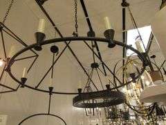 CHANDELIER OR PENDANT AS SHOWN * REFER TO PHOTOS * BUYER RESPONSIBLE FOR REMOVAL - BRING TOOLS AND LADDER AS ITEMS ARE CEILING MOUNTED 12'-14' CEILING HEIGHT*