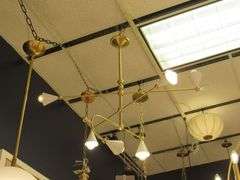 CHANDELIER OR PENDANT AS SHOWN * REFER TO PHOTOS * BUYER RESPONSIBLE FOR REMOVAL - BRING TOOLS AND LADDER AS ITEMS ARE CEILING MOUNTED 12'-14' CEILING HEIGHT*