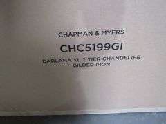 CHAMPION & MYERS CHC5199G1 DARLANA XL 2-TIER CHANDELIER GILDON IRON