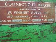 CONNECTICUT PRESS BRAKE MDL. 24A412, S/N A28, 4' LENGTH, 16 GA, 230V, 3-PHASE