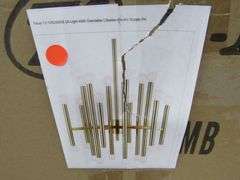 FEISS 24-LIGHT BRASS CHANDELIER #TC10524BBS
