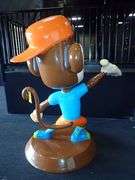 Urban Air Monkey Statue Approx. 4' X 5.5'