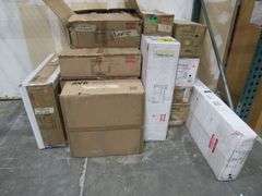 LOT OF APPROX. (14) BOXES OF ASSORTED LIGHTING PRODUCTS, CHANDELIER, WALL LIGHTS, FRAMES, ETC.