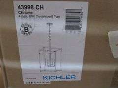 LOT, (3) ASSORTED KICHLER ITEMS INCLUDING (1) 52537NBR, (1) 43998CH AND (1) 43999BK