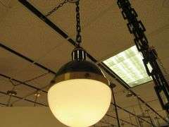 CHANDELIER OR PENDANT AS SHOWN * REFER TO PHOTOS * BUYER RESPONSIBLE FOR REMOVAL - BRING TOOLS AND LADDER AS ITEMS ARE CEILING MOUNTED 12'-14' CEILING HEIGHT*