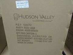 HUDSON VALLEY AGED BRASS CHANDELIER #8920-AGB