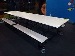 Learniture Mobile Bench Cafeteria Table 12' **sold 2X the money**