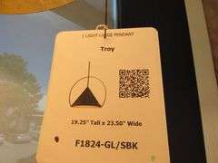 CHANDELIER OR PENDANT AS SHOWN * REFER TO PHOTOS * BUYER RESPONSIBLE FOR REMOVAL - BRING TOOLS AND LADDER AS ITEMS ARE CEILING MOUNTED 12'-14' CEILING HEIGHT*