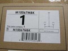 LOT OF (7) BOXES SAVOY HOUSE M10067MBK PENDANT, (1) M80045MBK VANITY, (1) M80055MBK VANITY, (1) 8-1830-3-332 VANITY, (1) M80056BN VANITY, (1) 8-3981-2-322 VANITY, (1) M60019MBK FLUSH MOUNT