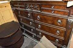 LARGE LOT OF ASSORTED FURNITURE, SHELVING AND MORE AS SHOWN