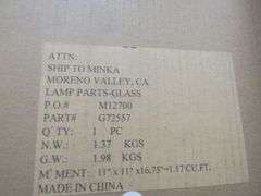LOT OF APPROX. (25) BOXES OF ASSORTED GLASS KITS, LIGHT KITS, FAN PARTS, ETC..