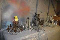 (5) ASSORTED CHANDELIERS *CONDITION UNKNOWN*